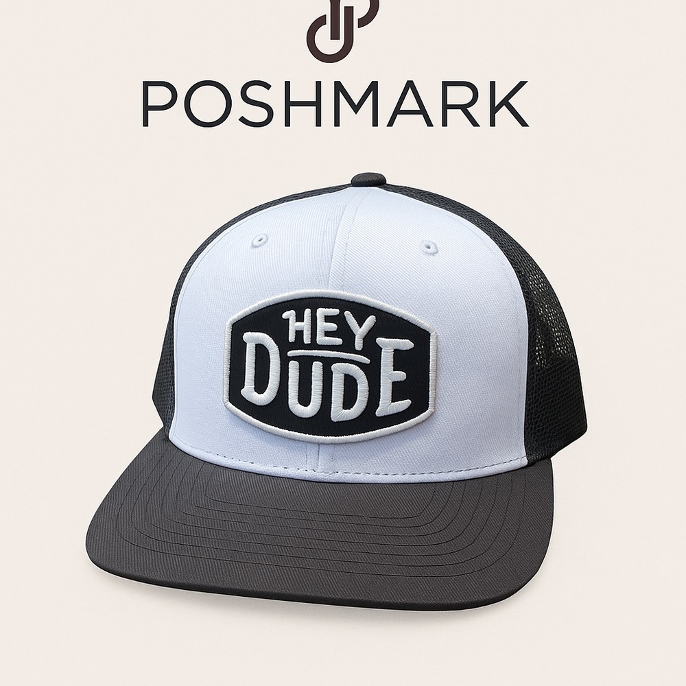 Hey Dude Two-Tone Black Trucker Hat